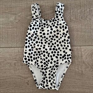 Old Navy Animal Print One Piece Swimsuit: Sz 6-12 most Color: Black & White